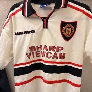 Vintage 1994-96 Manchester United Away Jersey - Size Large
